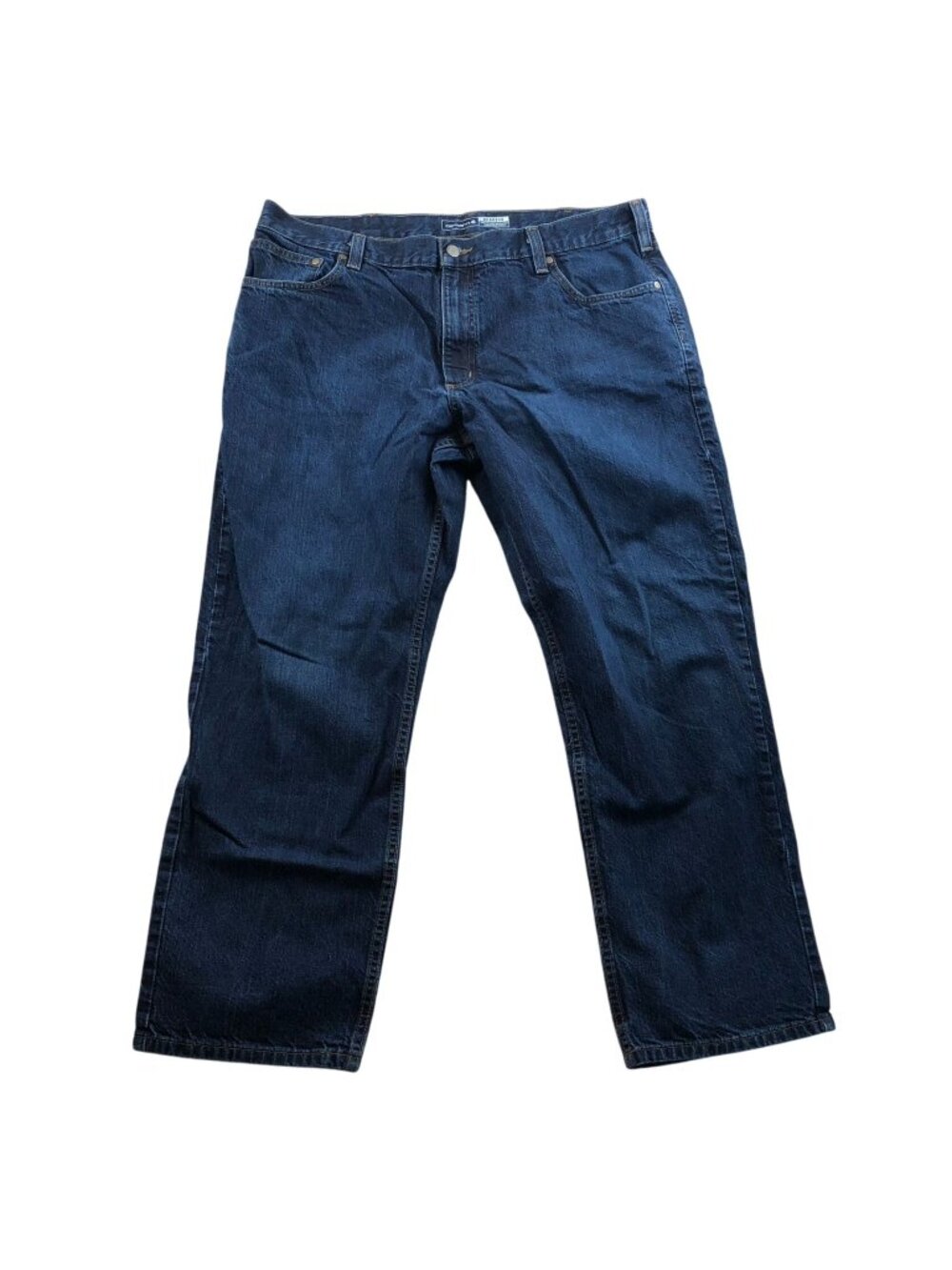Carhartt Men's Work Jeans Size 40x30 Relaxed Fit Straight Blue Denim Workwear